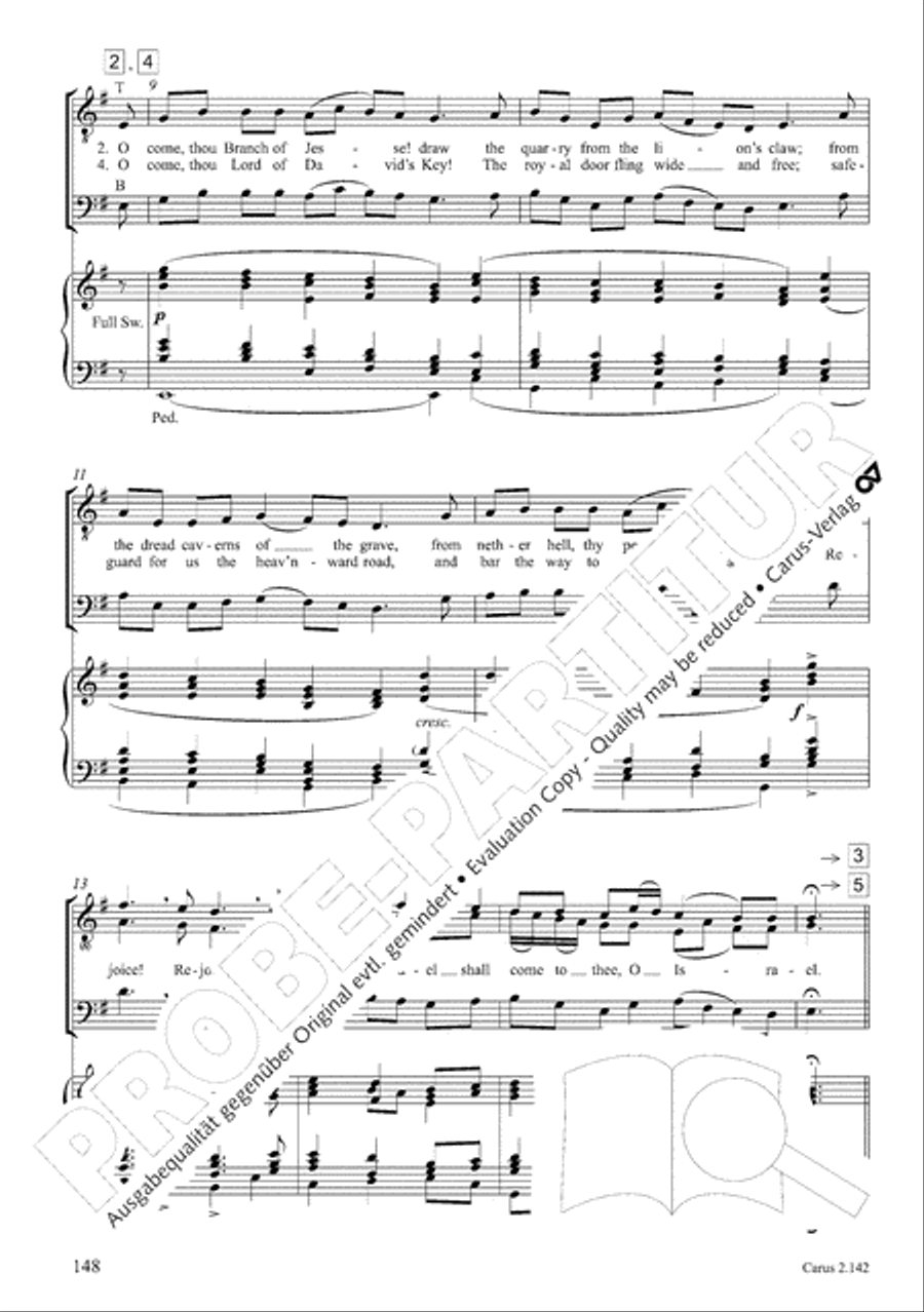 Christmas Carols of the World. Choral collection 4-Part scores gallery preview page 122