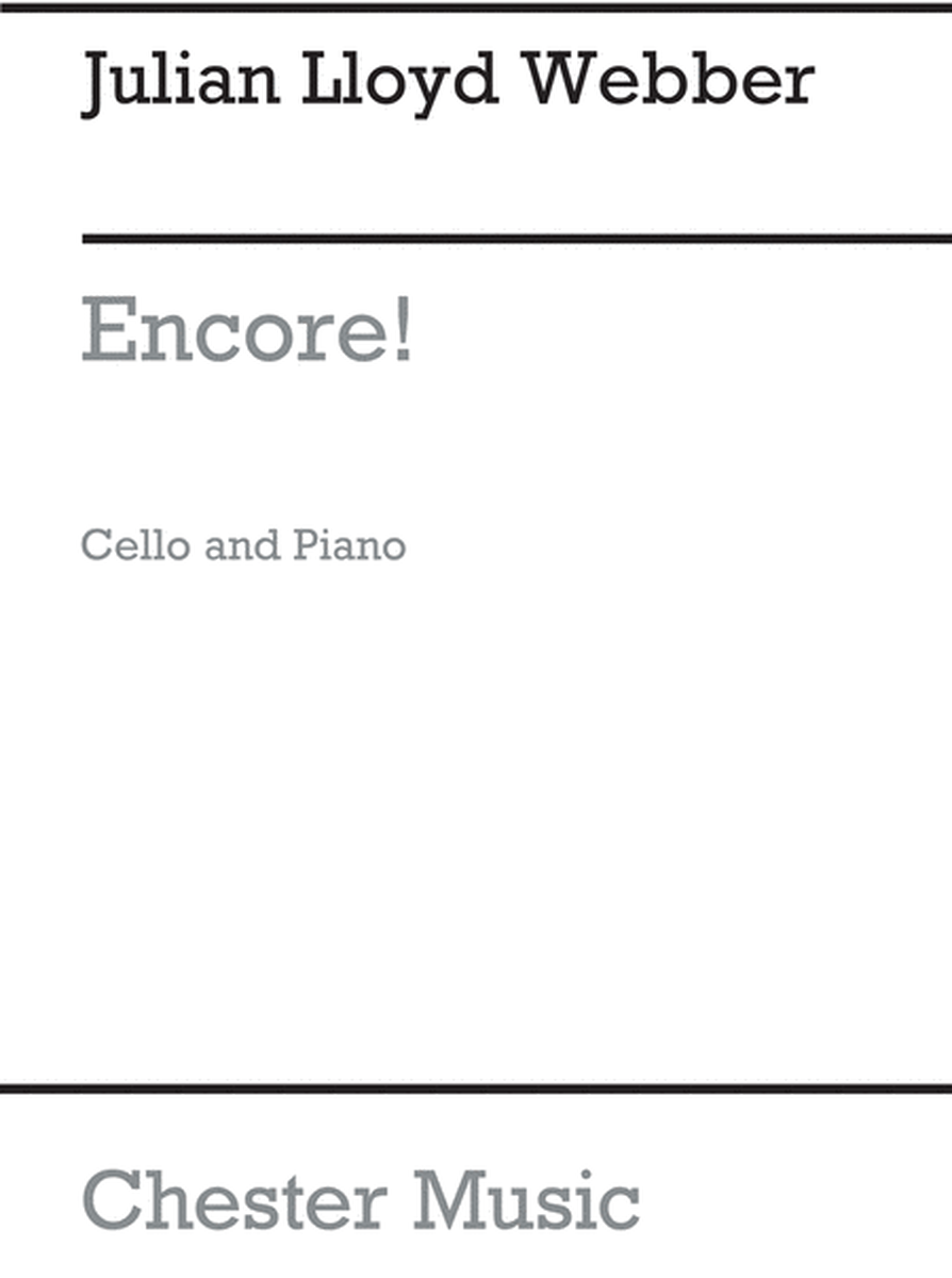 Encore! 12 Favourites For Cello