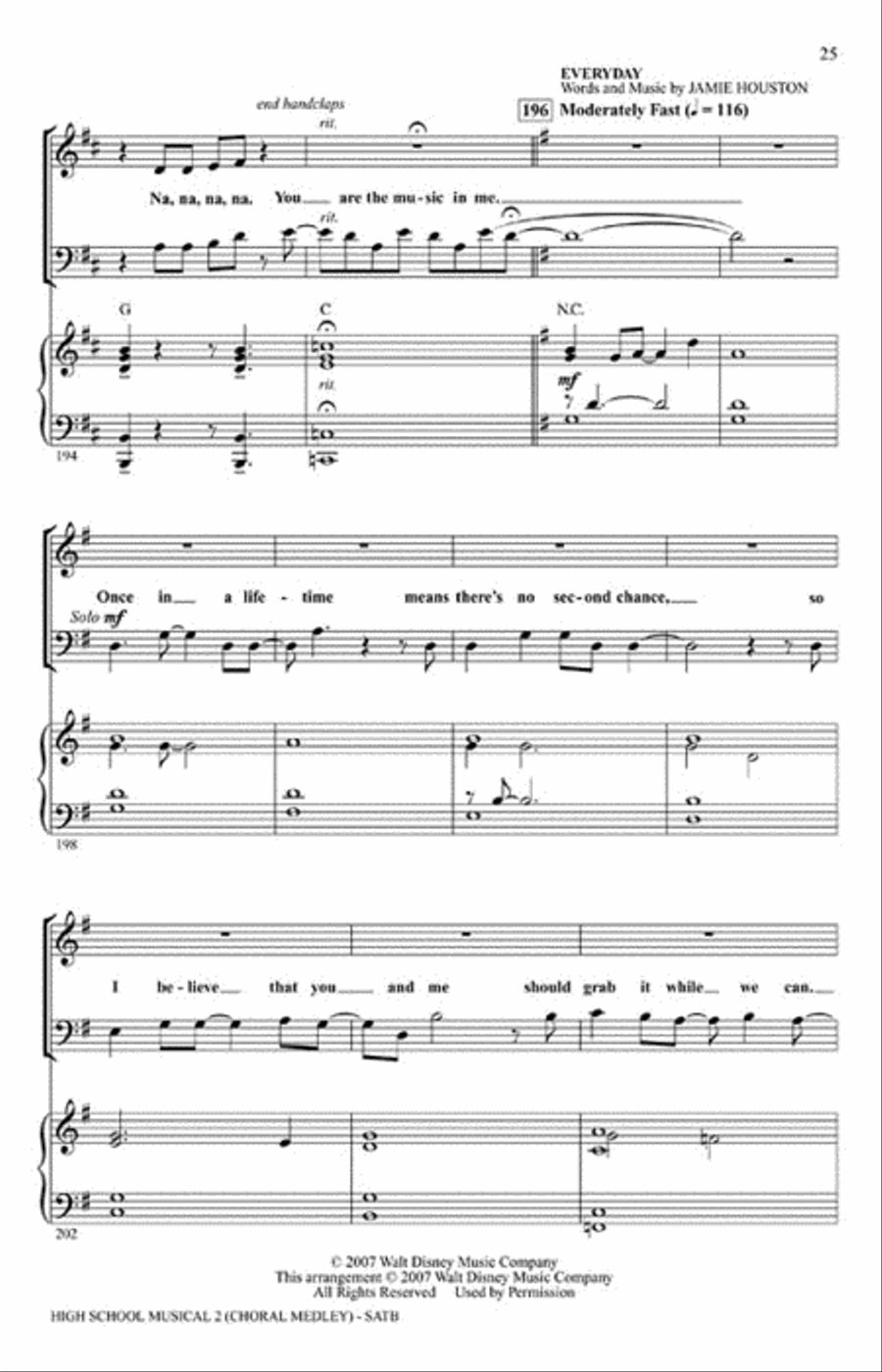 High School Musical 2 Choir scores gallery preview page 4