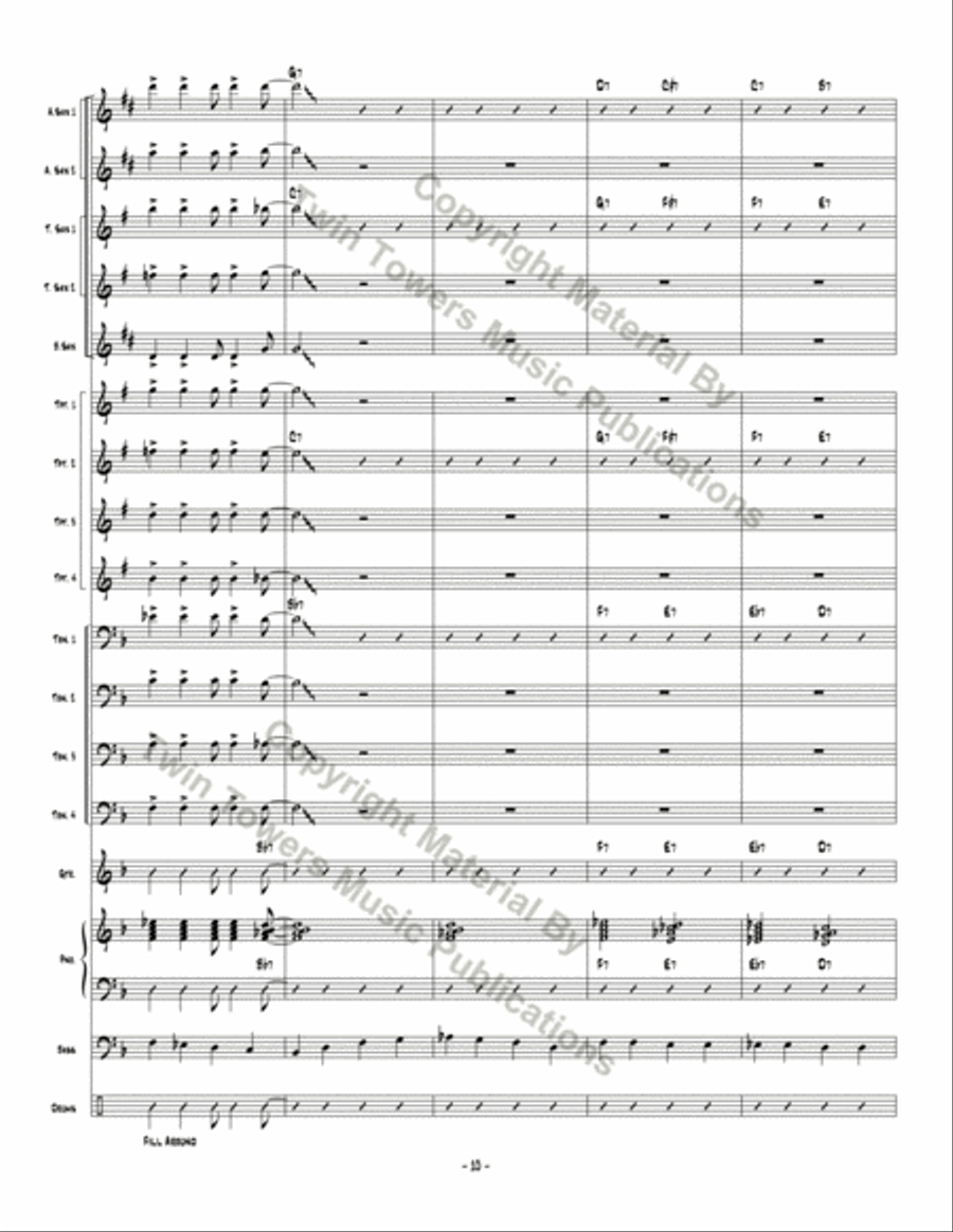 Don't Be Hatin' Don't Be Hatin' Jazz Ensemble scores gallery preview page 11