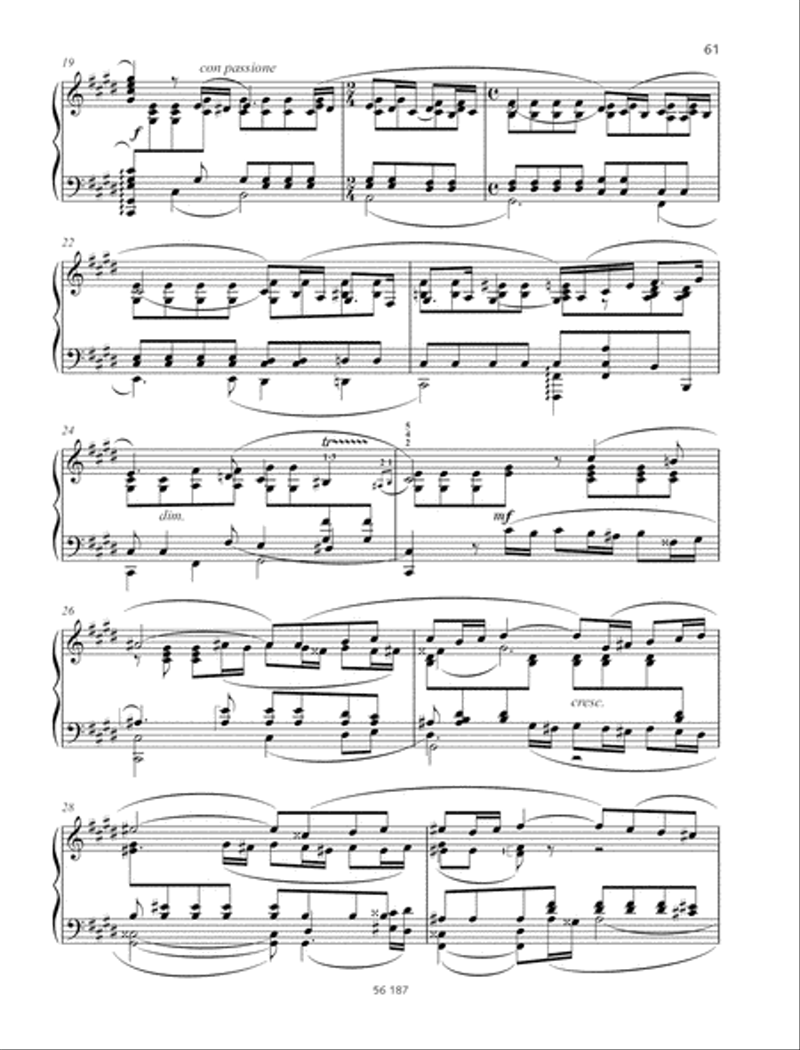 Vocalise Vocalise Piano Solo scores gallery preview page 3