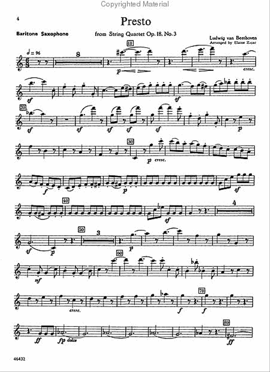 Ten Saxophone Quartets Ten Saxophone Quartets Saxophone Quartet scores gallery preview page 5