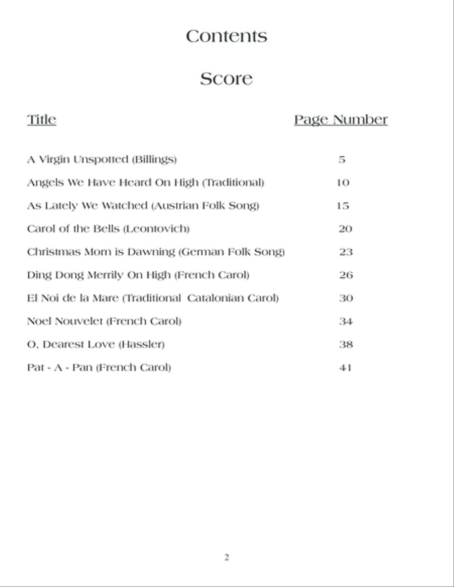 Christmas Music for Guitar Ensemble Guitar Ensemble scores gallery preview page 3