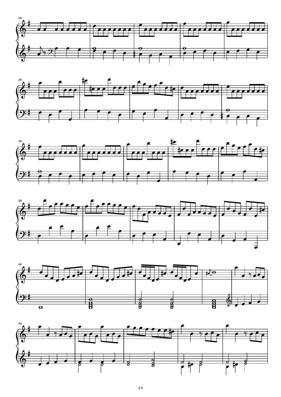 Scarlatti Sonata K455 - Domenico Scarlatti Piano Solo scores gallery preview page 2