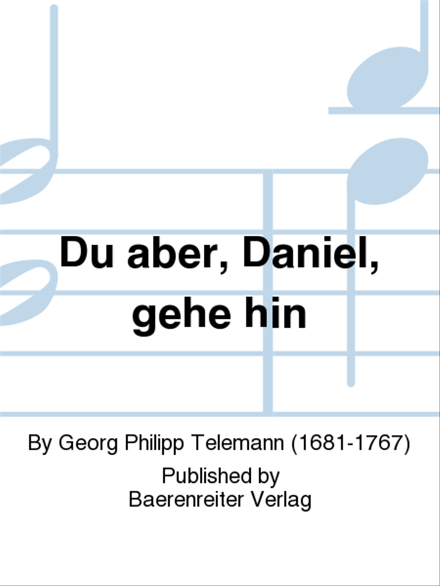 Du aber, Daniel, gehe hin Viola scores gallery preview page 1