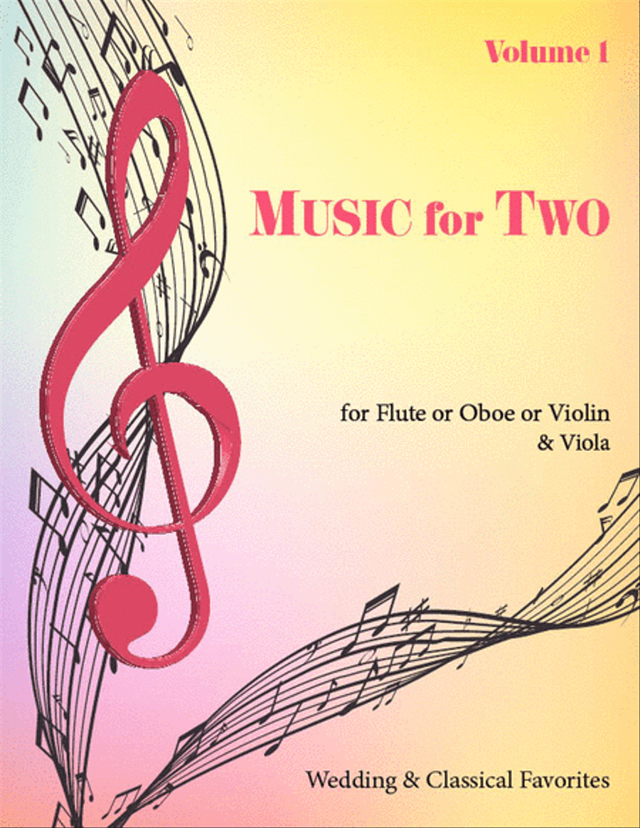 Music for Two, Volume 1 - Flute/Oboe/Violin and Viola Flute scores gallery preview page 1