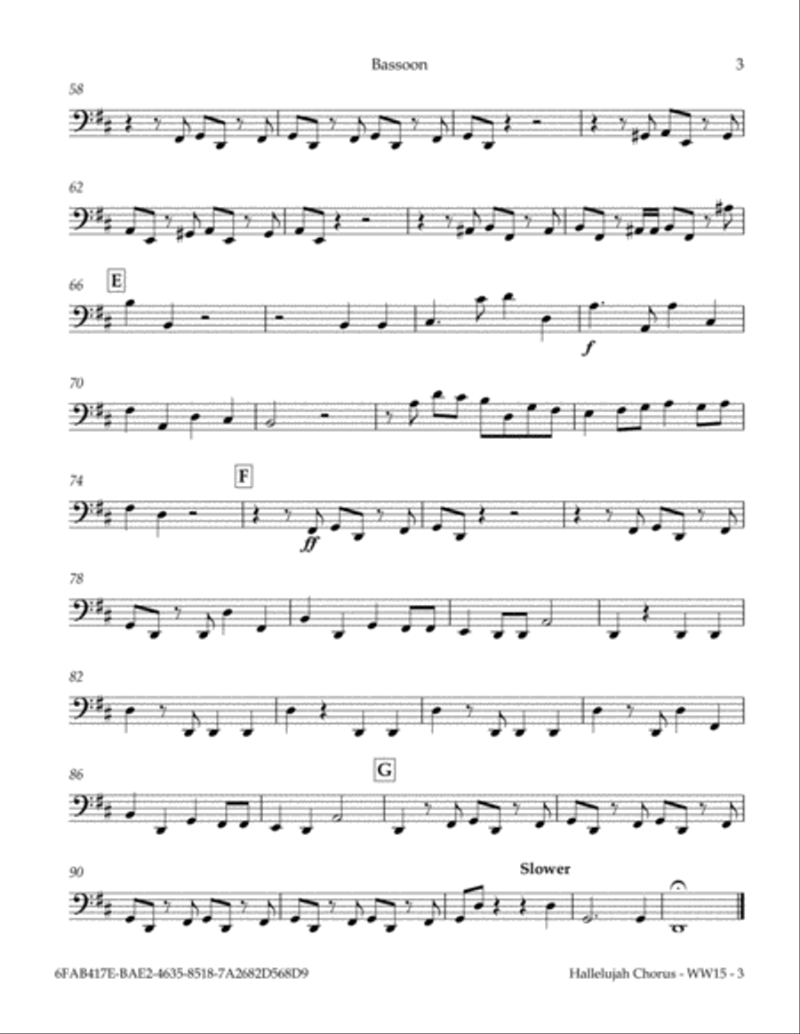 Hallelujah Chorus (from The Messiah) Woodwind Quintet scores gallery preview page 4