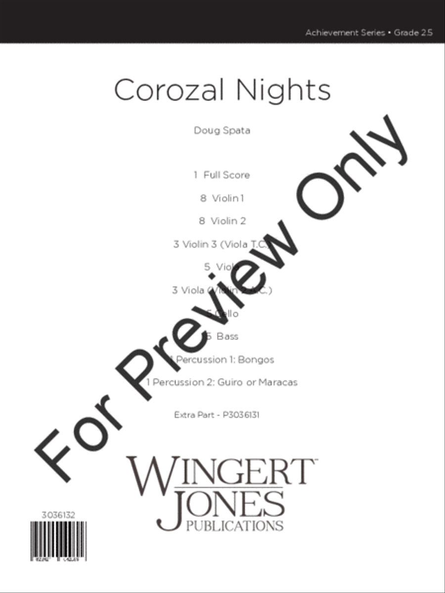Corozal Nights (Score) Corozal Nights (Score) String Orchestra scores gallery preview page 2