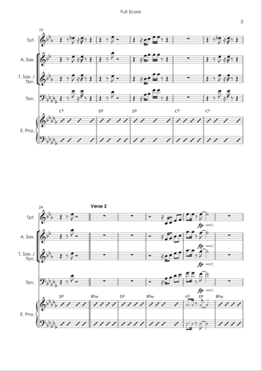 Blame It On The Boogie Tenor Saxophone scores gallery preview page 5