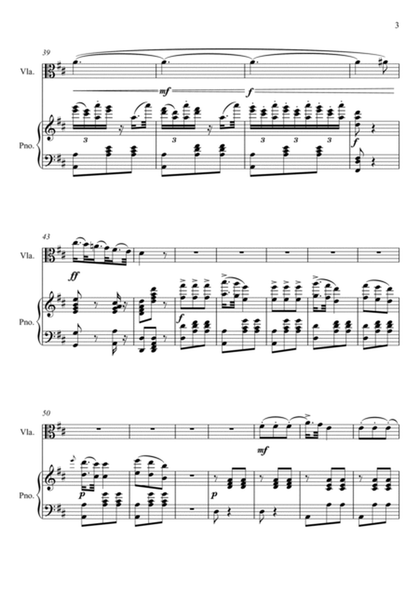 Giuseppe Verdi - La donna e mobile (Rigoletto) Viola Solo - D Key image number null