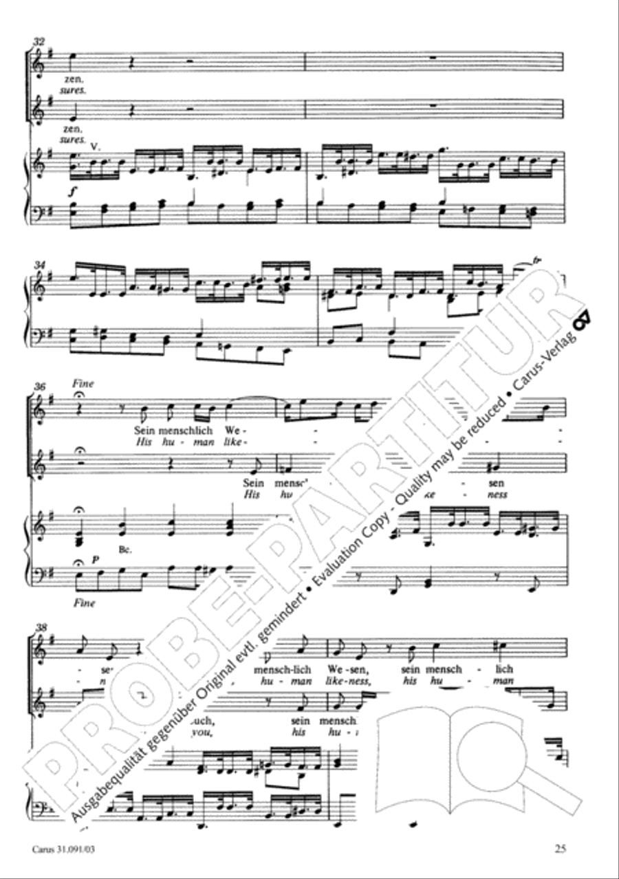 All praise to you, Lord Jesus Christ (Gelobet seist du, Jesu Christ) 4-Part scores gallery preview page 26