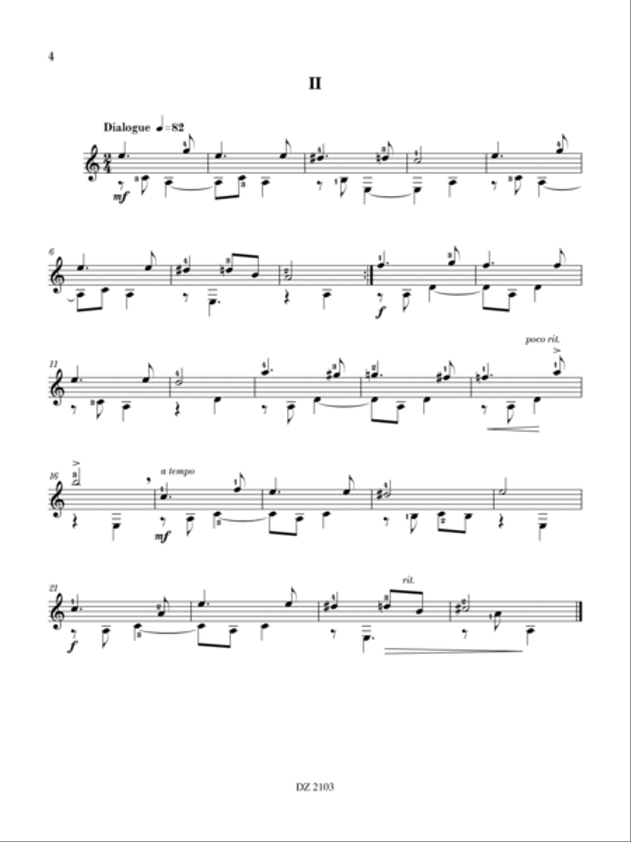 17 Mini Sketches Classical Guitar scores gallery preview page 4
