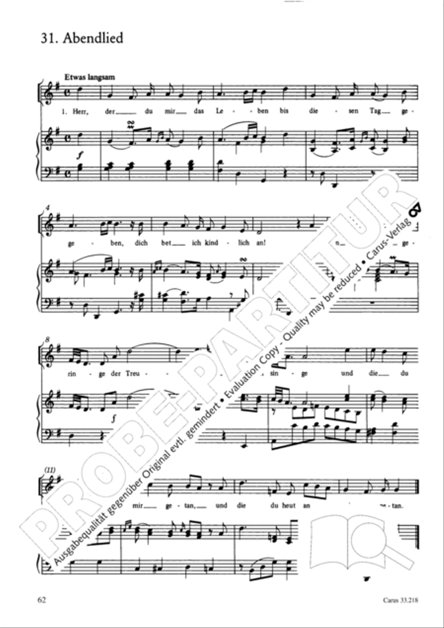 Geistliche Oden und Lieder (Gellert) Collection / Songbook scores gallery preview page 57