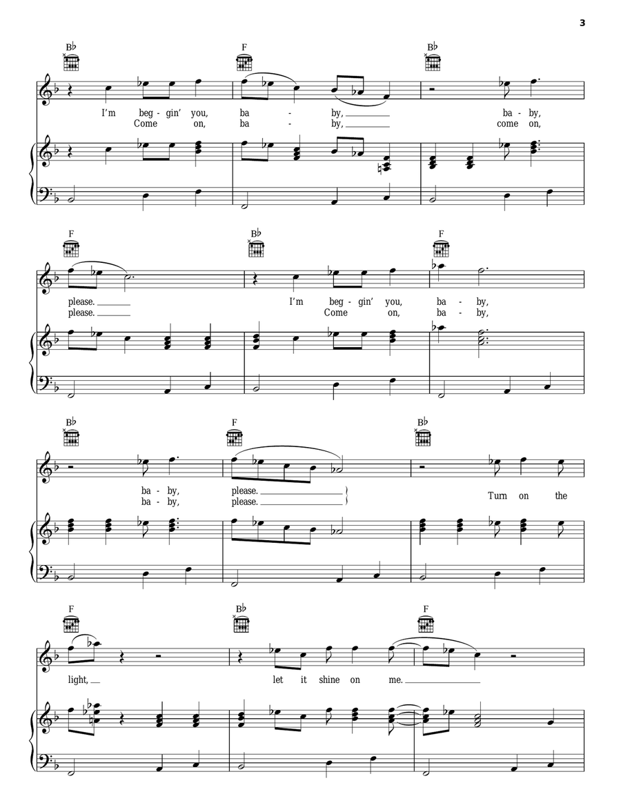 Turn On Your Love Light Acoustic Guitar scores gallery preview page 3