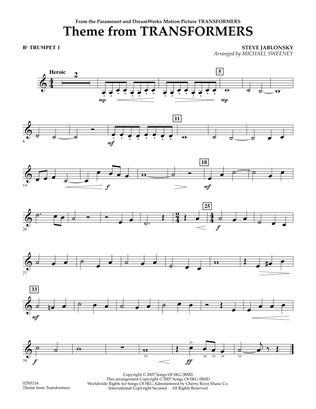 Theme From Transformers - Bb Trumpet 1