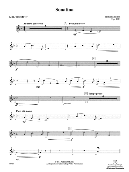 Sonatina: 1st B-flat Trumpet