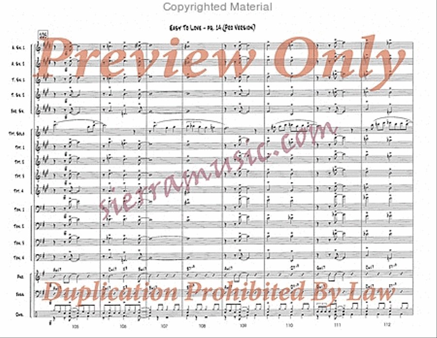 Easy To Love (Pro) Easy To Love (Pro) Big Band scores gallery preview page 15