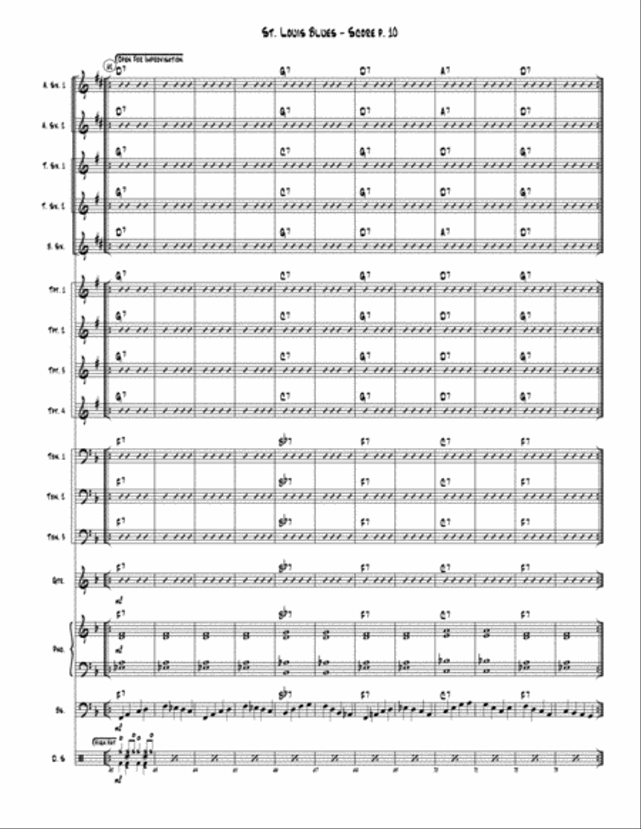 St. Louis Blues St. Louis Blues Jazz Ensemble scores gallery preview page 11