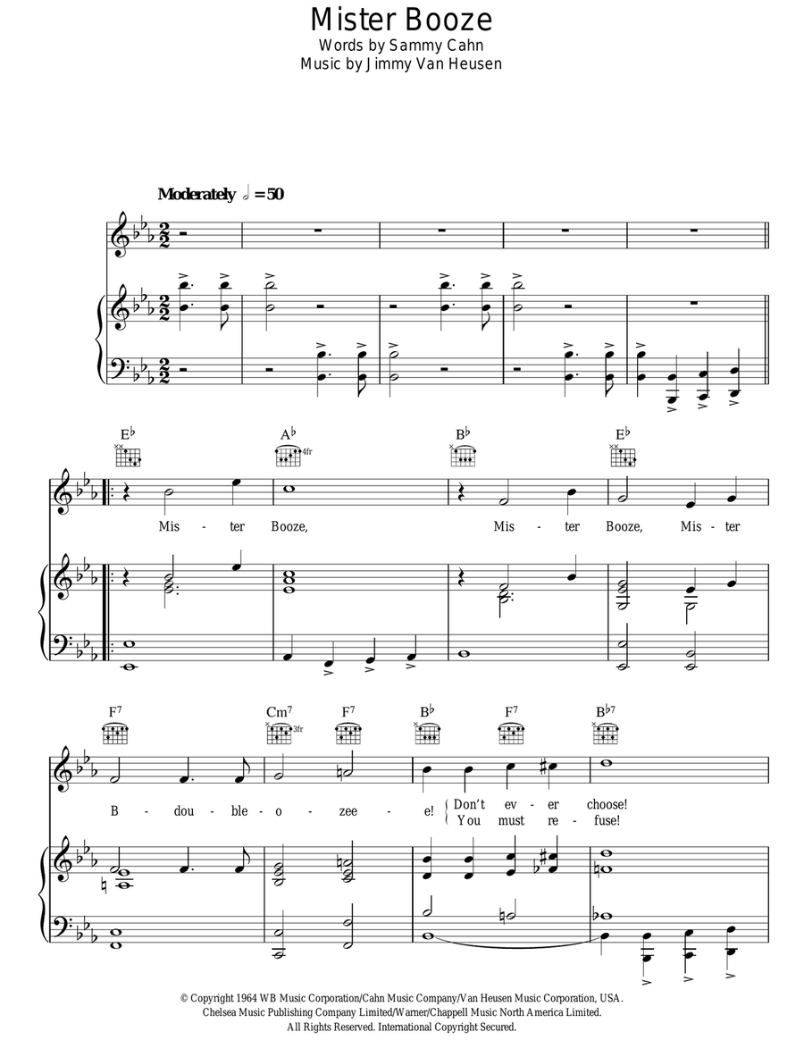 Mister Booze Mister Booze Guitar scores gallery preview page 1