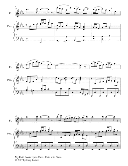 3 Hymns of Faith, Blessing & Praise (For Flute & Piano with Score/Parts) image number null