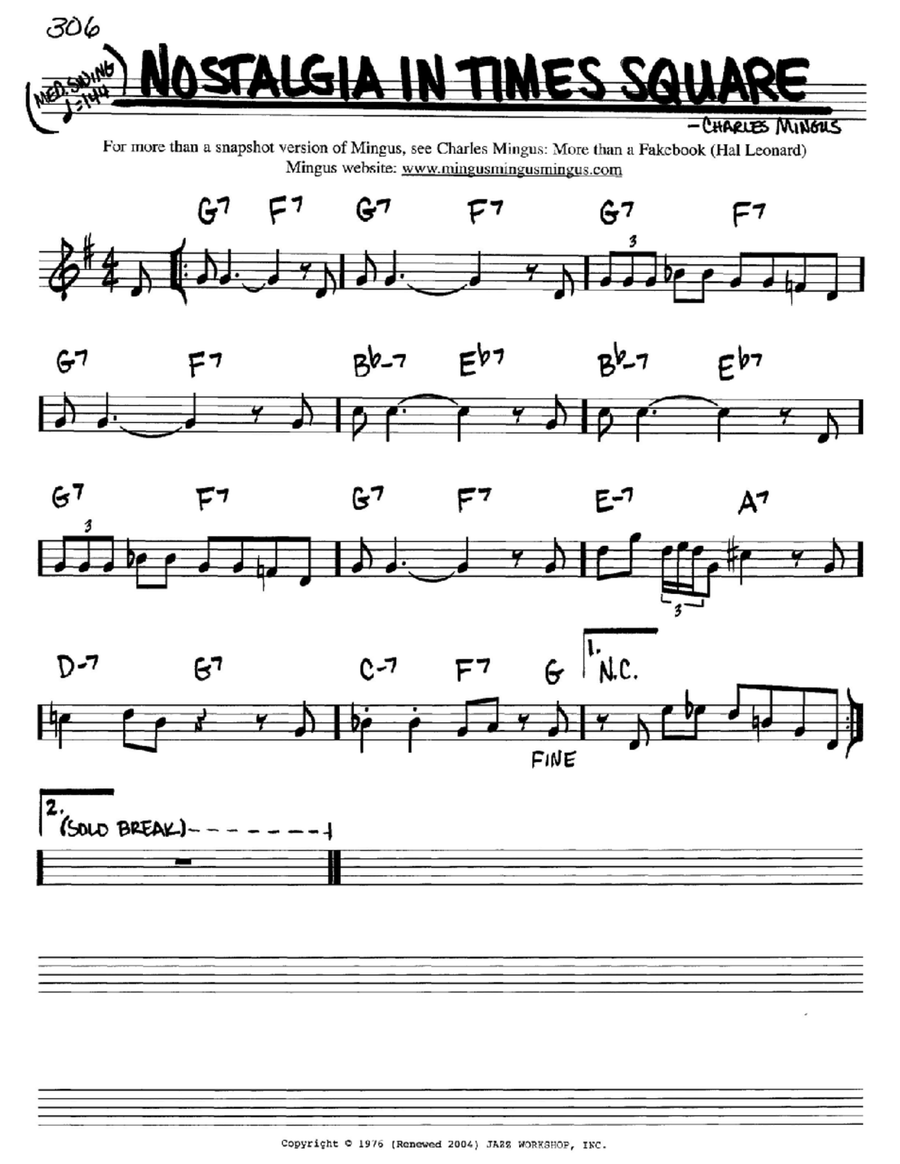 Nostalgia In Times Square Piano scores gallery preview page 1