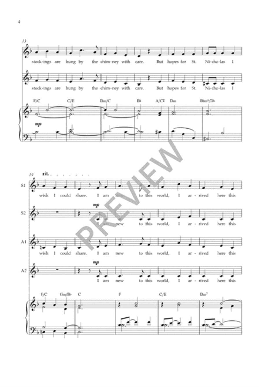 The World for Christmas (SSAA) SSAA scores gallery preview page 5