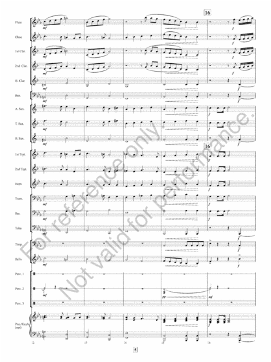 Missa Festi Missa Festi Concert Band scores gallery preview page 6