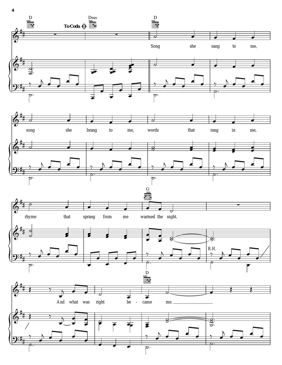 Play Me Piano, Vocal, Guitar scores gallery preview page 4