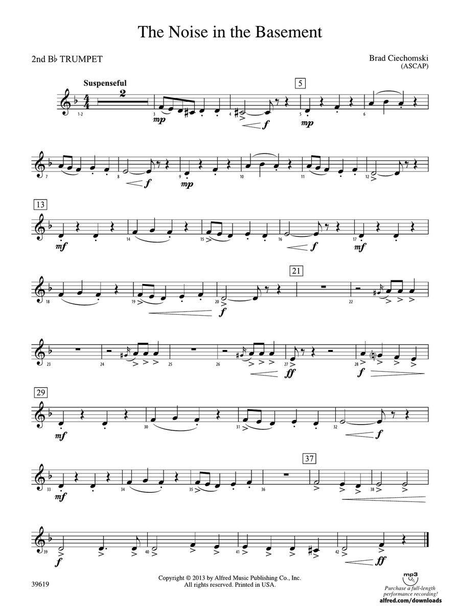 The Noise in the Basement: 2nd B-flat Trumpet