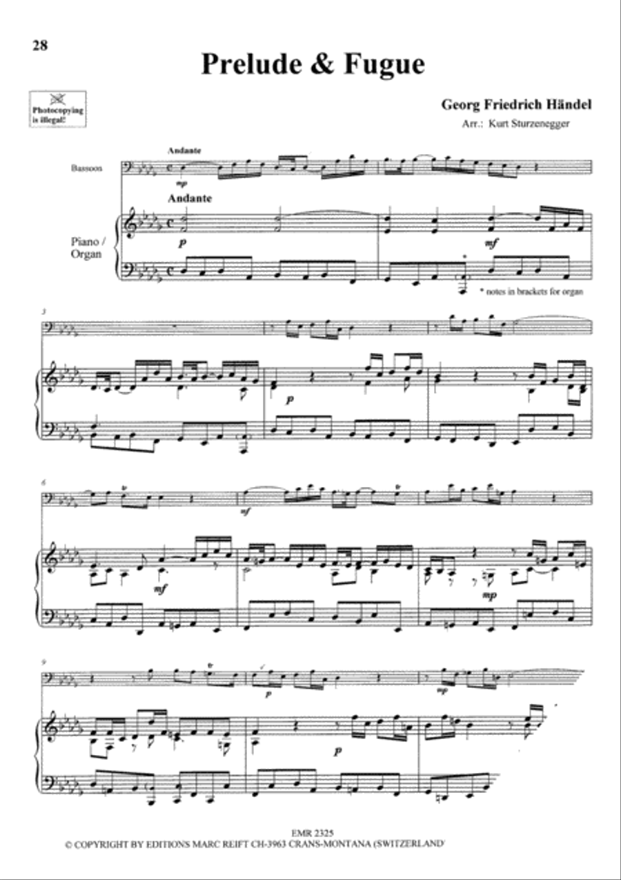 Baroque Masterpieces Bassoon Solo scores gallery preview page 9