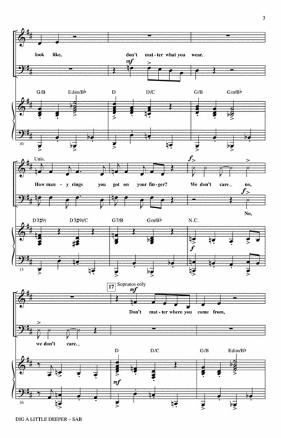 Dig a Little Deeper 3-Part scores gallery preview page 3