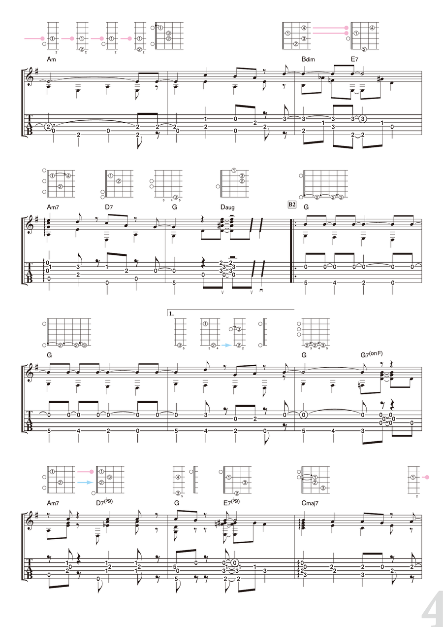 Jingle Bells Jingle Bells Guitar Solo scores gallery preview page 4