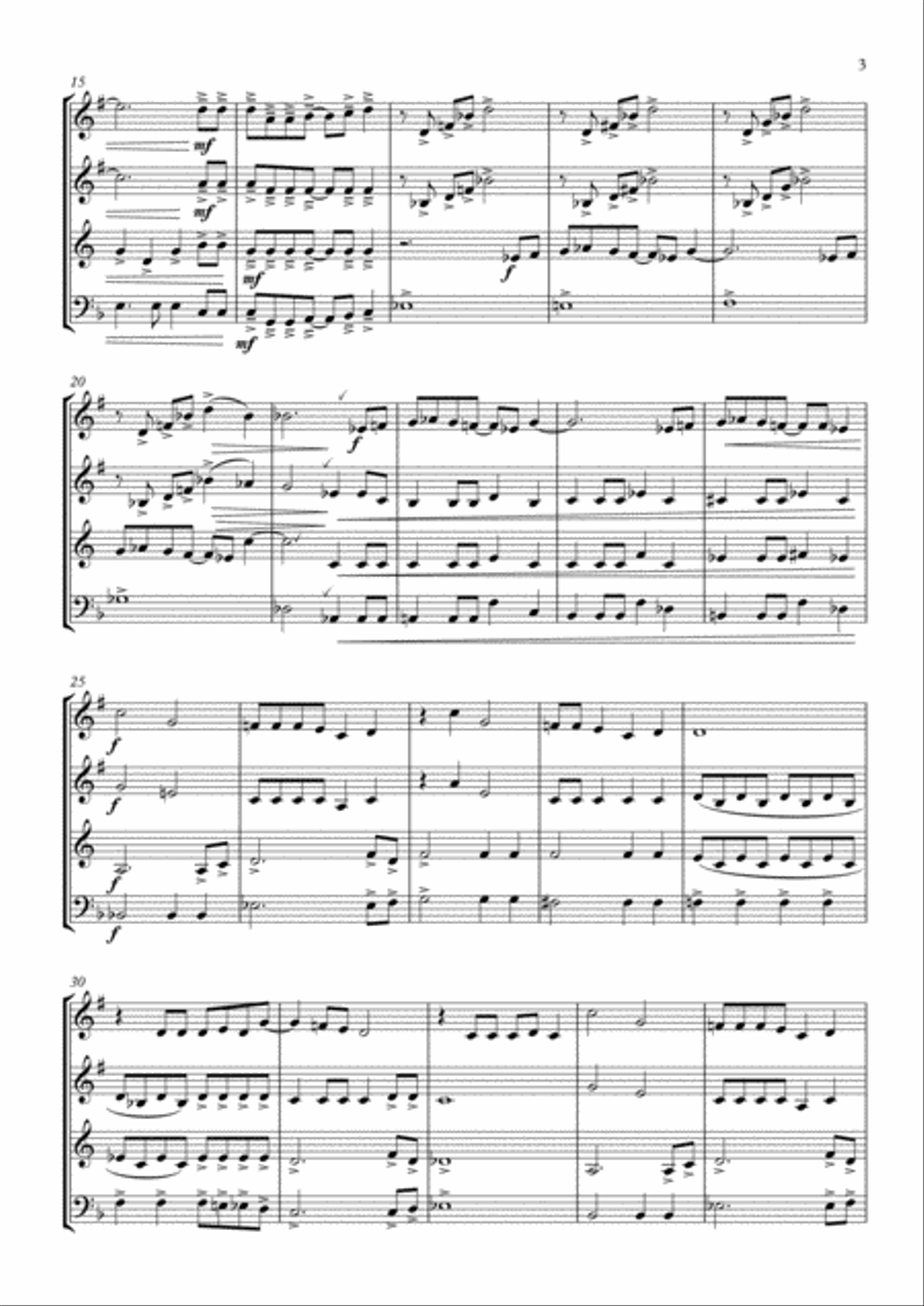Life On Mars Euphonium scores gallery preview page 3