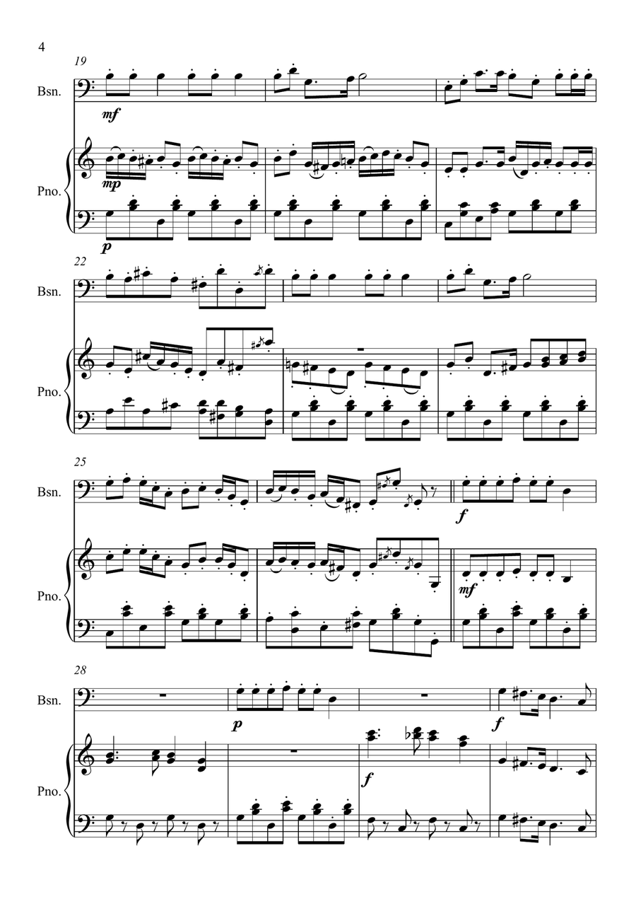 Going Christmas Krackers! Bassoon scores gallery preview page 4