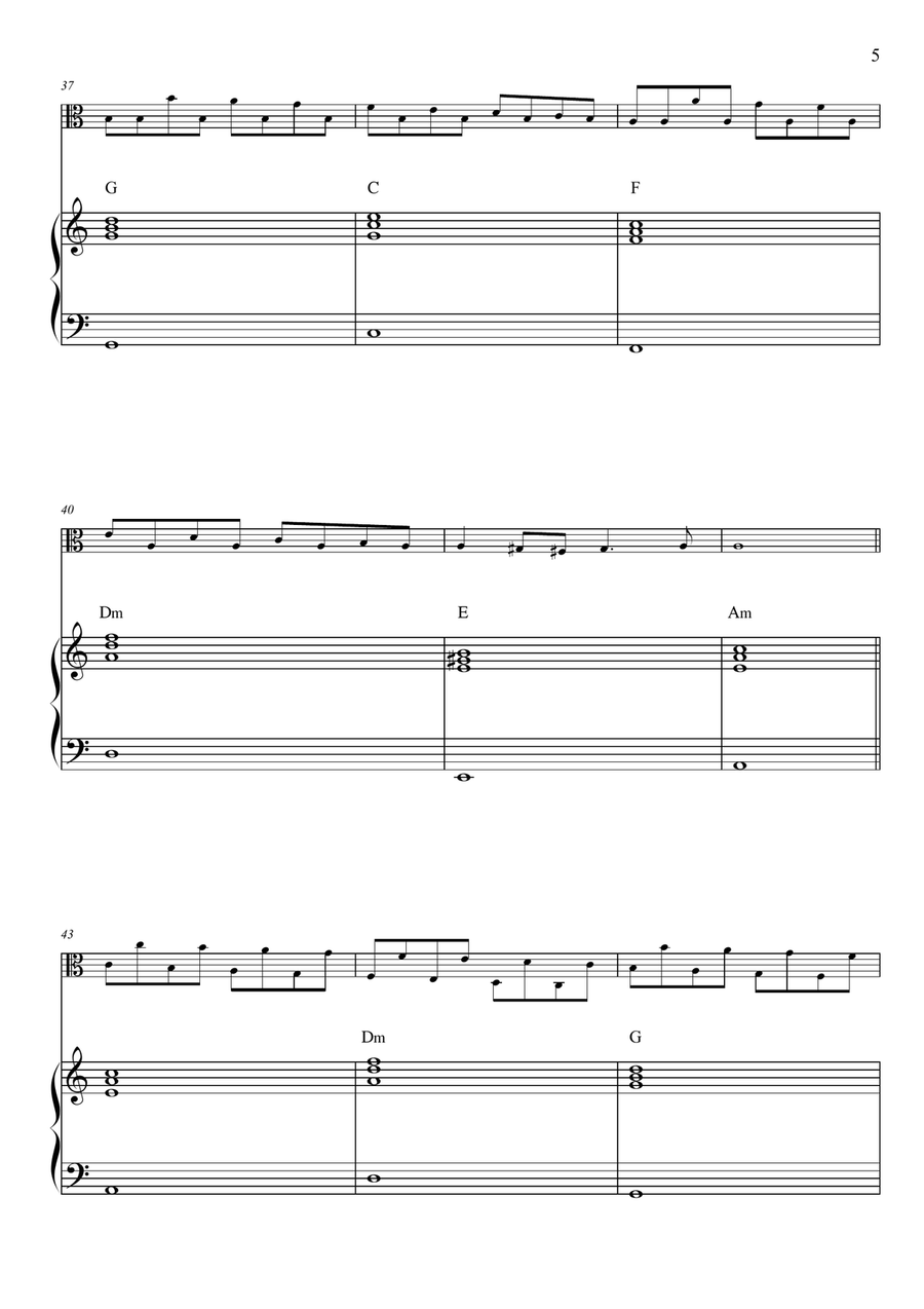 Passacaglia - Handel / Halvorsen Viola scores gallery preview page 5