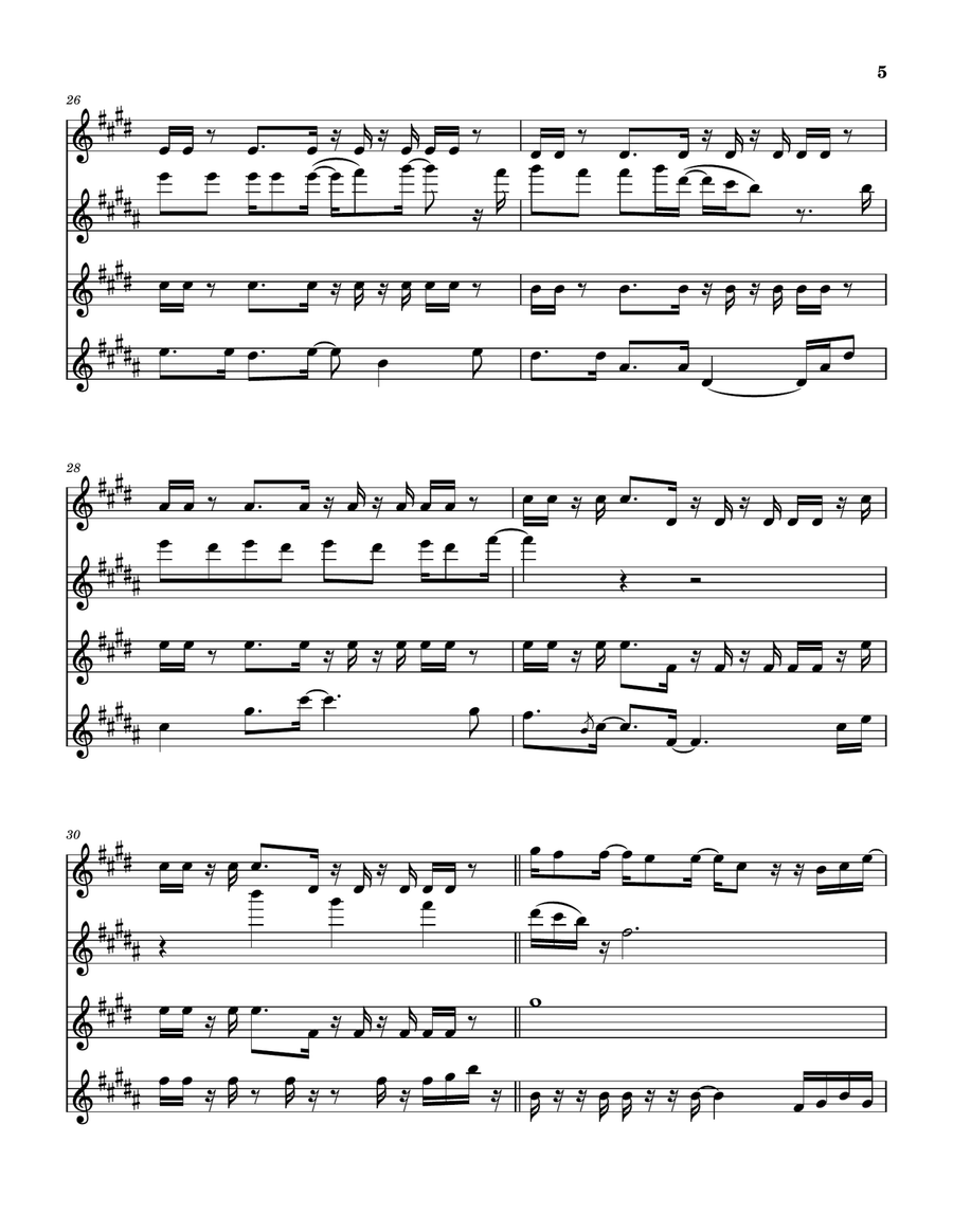Medley: Dialogue (Part I) with Dialogue (Part II) Saxophone Quartet scores gallery preview page 6