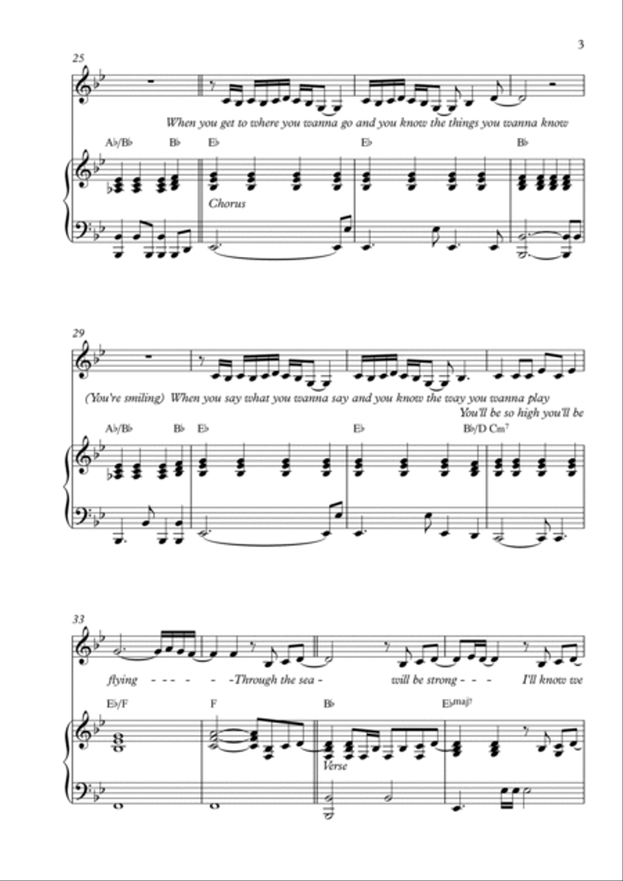 She's The One Piano Solo scores gallery preview page 3
