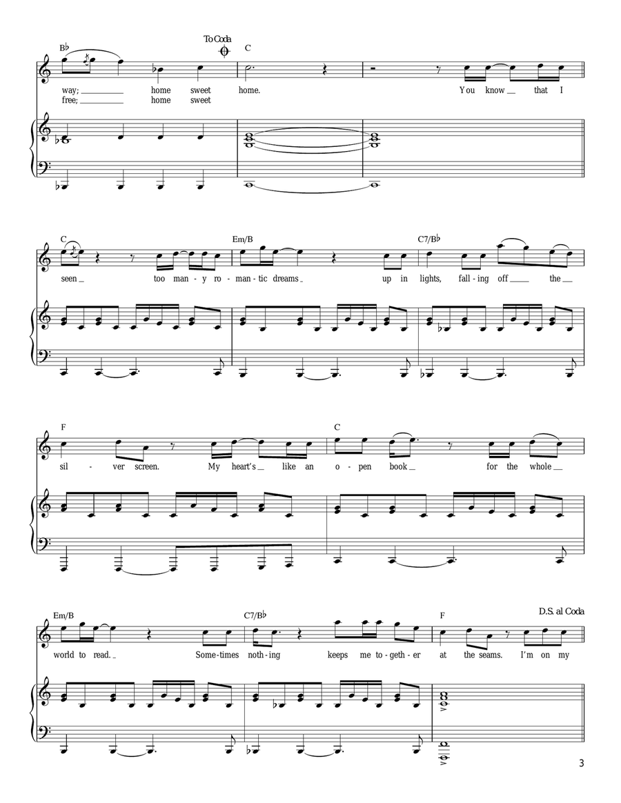 Home Sweet Home Home Sweet Home Piano, Vocal, Guitar scores gallery preview page 3