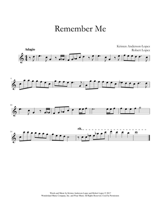 Book cover for Remember Me (lullaby)