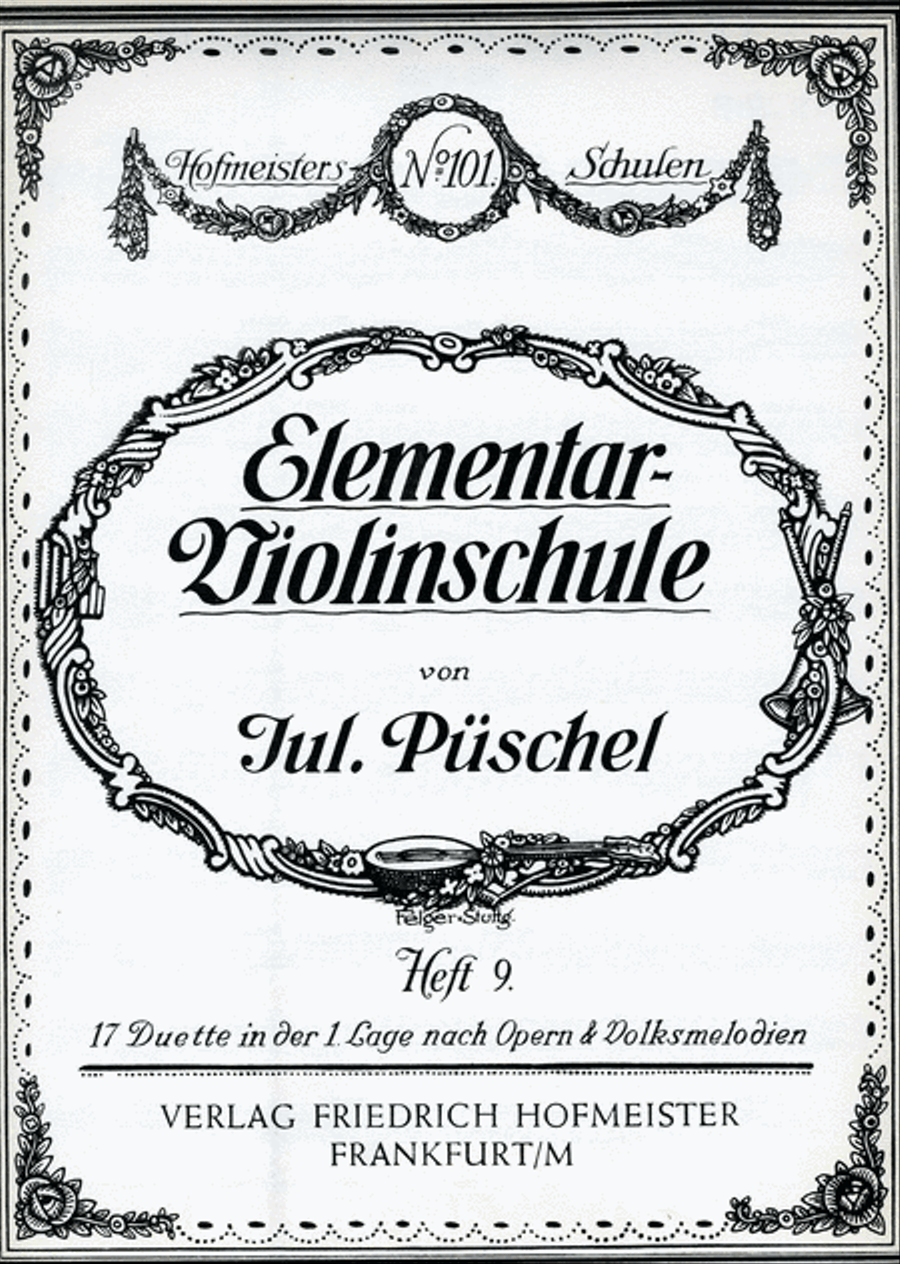 Elemetar-Violinschule, Heft 9 Violin scores gallery preview page 1