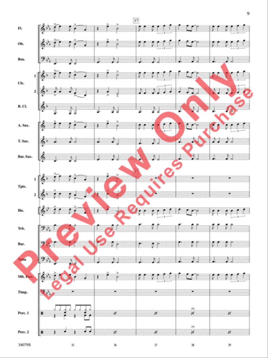 Animal Animal Concert Band scores gallery preview page 10