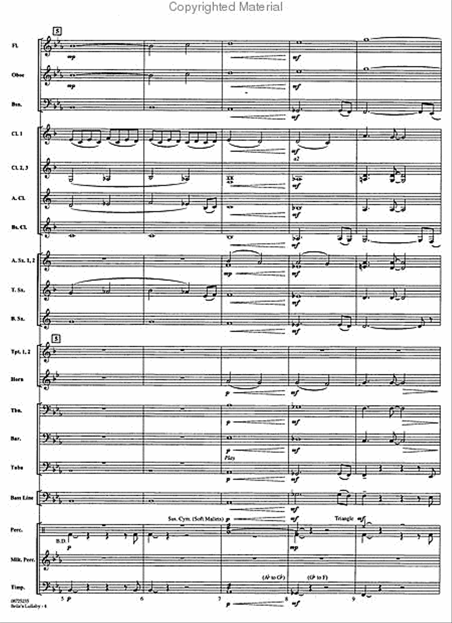 Bella's Lullaby (from Twilight) Concert Band scores gallery preview page 3