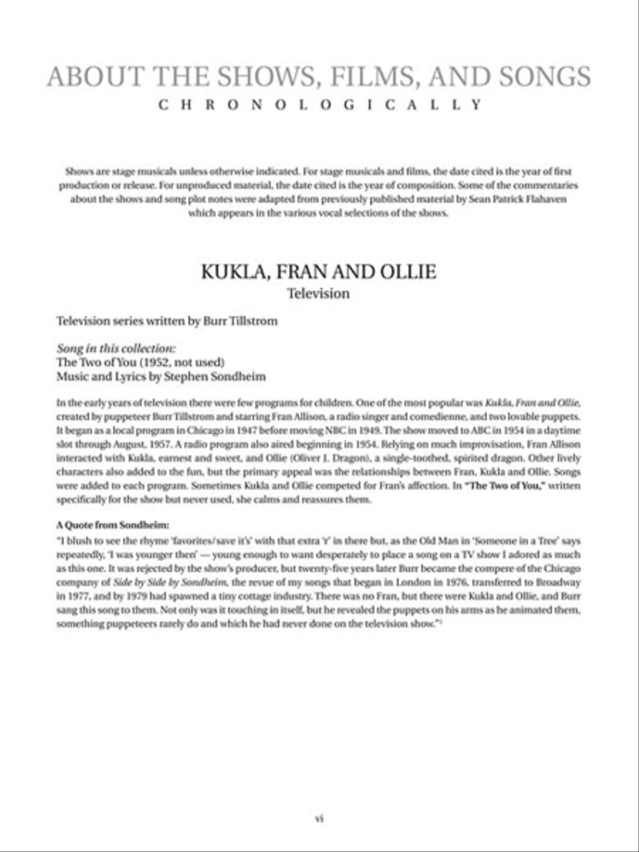 Sondheim for Singers Sondheim for Singers Voice scores gallery preview page 6