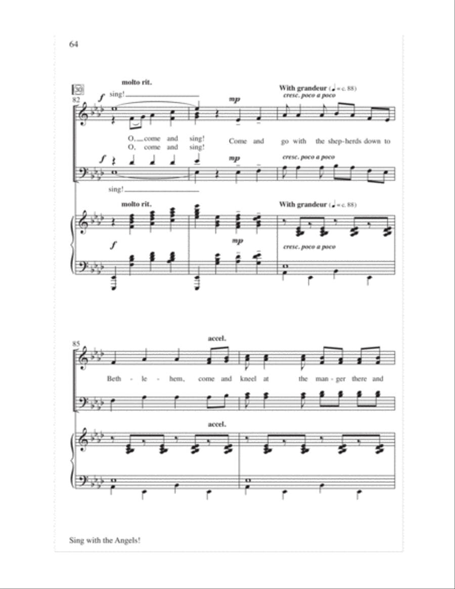 Sing with the Angels!- Score 4-Part scores gallery preview page 67