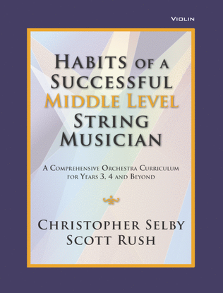 Book cover for Habits of a Successful Middle Level String Musician - Violin