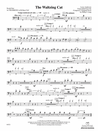 The Waltzing Cat: (wp) 1st B-flat Trombone B.C.