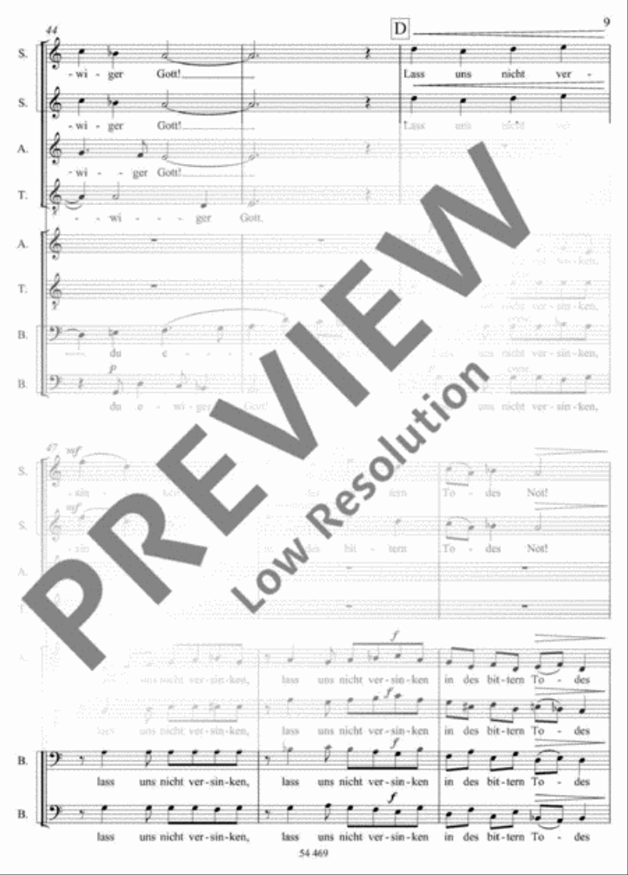 Mitten wir im Leben sind SSAATTBB scores gallery preview page 10