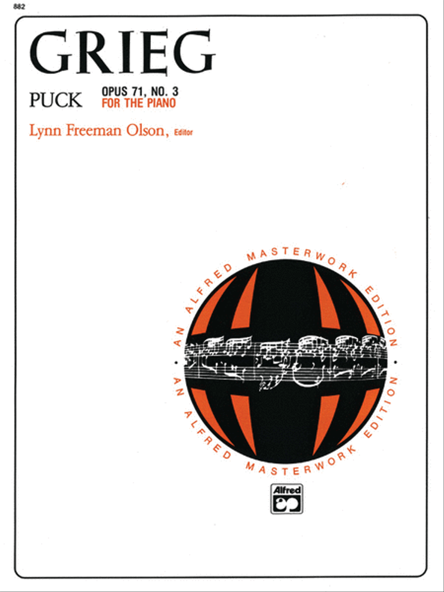 Grieg: Puck, Opus 71, No. 3 Small Ensemble scores gallery preview page 1