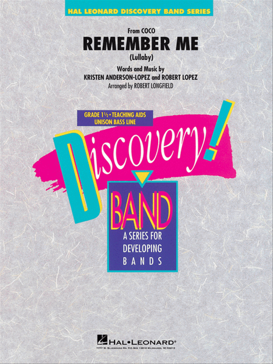 Remember Me Remember Me Concert Band scores gallery preview page 1