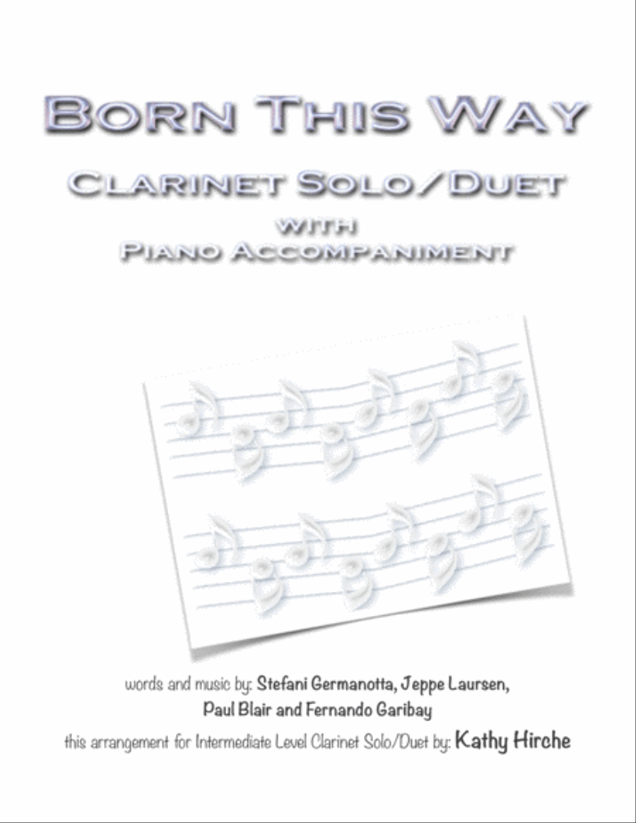 Born This Way Woodwind Ensemble scores gallery preview page 1